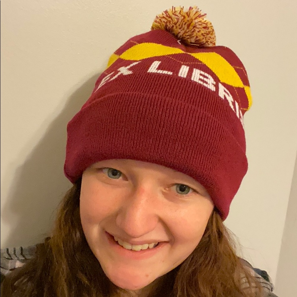 Slyfur Ex Libris Red and Yellow Beanie - Picture 2 of 2